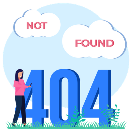 404 No encontrado  Ilustración