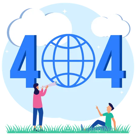 404 No encontrado  Ilustración