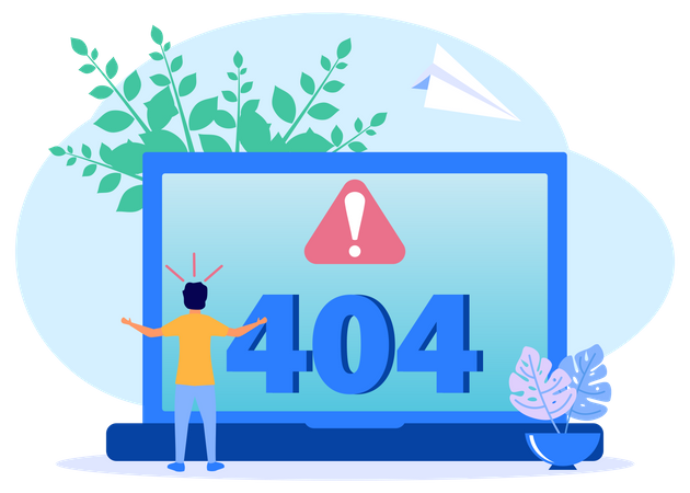 404 No encontrado  Ilustración