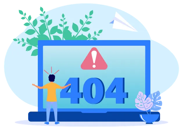 404 No encontrado  Ilustración