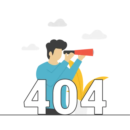 404 Not Found  Illustration