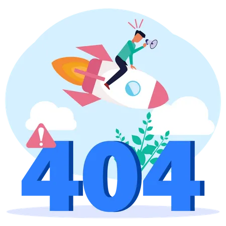 404 Not Found  Illustration