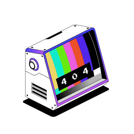 404 Not Found  Illustration