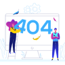 illustration 404 page