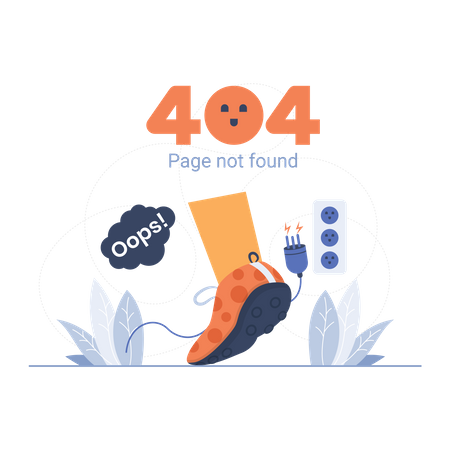 404 page error  Illustration