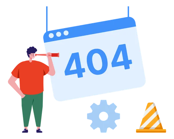 404 Page non trouvée  Illustration