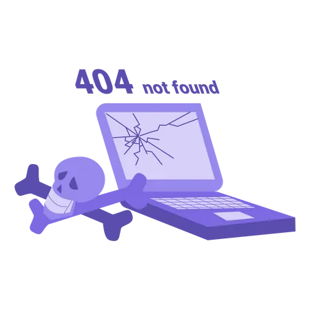 404 Page non trouvée  Illustration