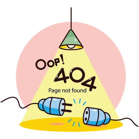 404 Page non trouvée  Illustration