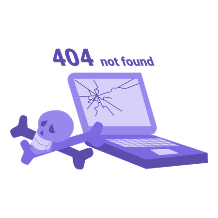404 page not found Illustration