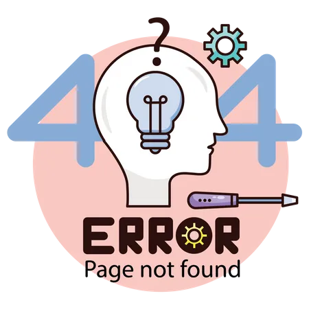 404 Page Not Found Illustration