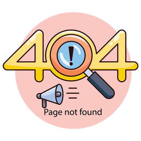 404 Page Not Found Illustration