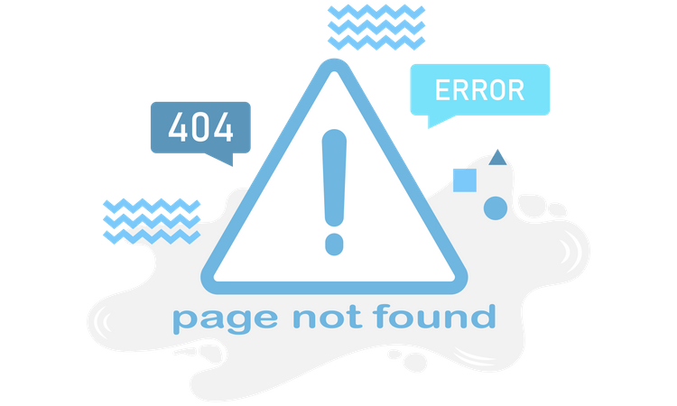 404 page not found  Illustration