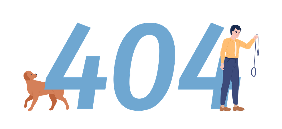 404 page not found  Illustration