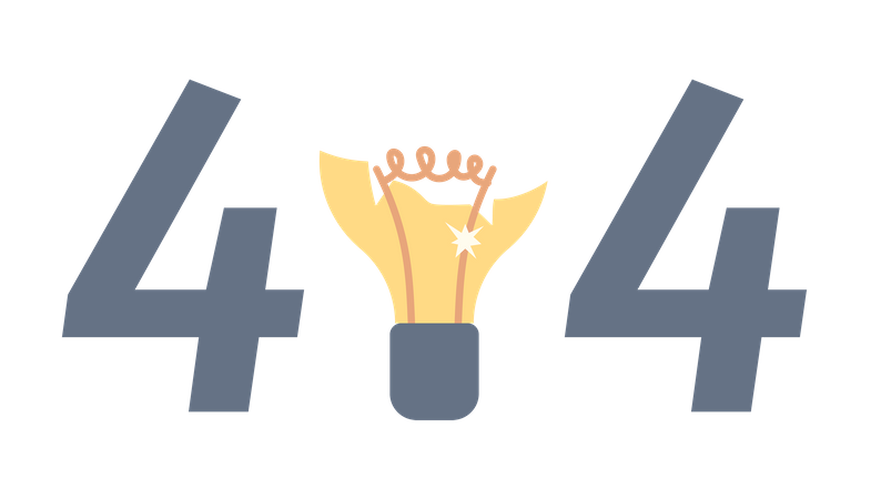 404 page not found  Illustration