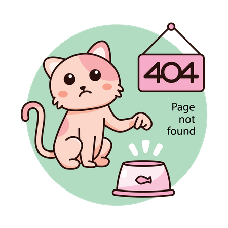404 Pagina no encontrada  Ilustración