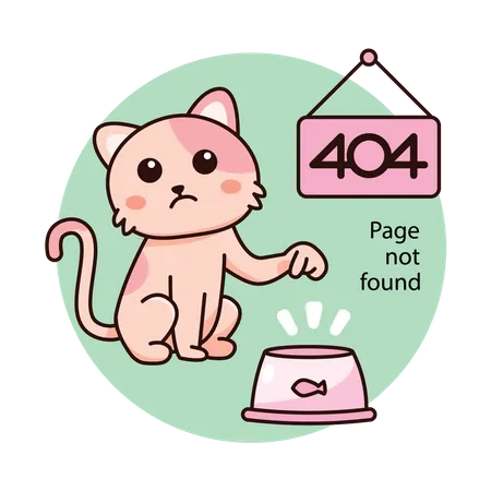 404 Pagina no encontrada  Ilustración