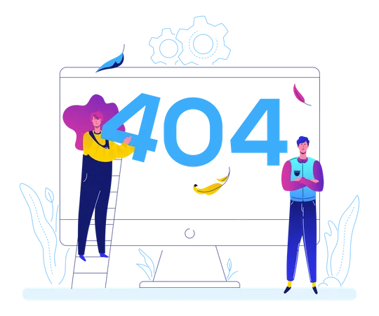 404 Seite  Illustration