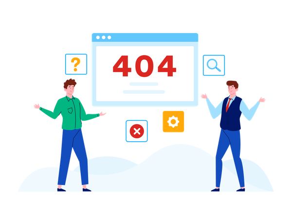 404 Seite nicht gefunden  Illustration