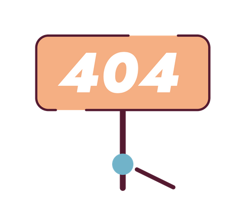 Signe d'erreur 404  Illustration