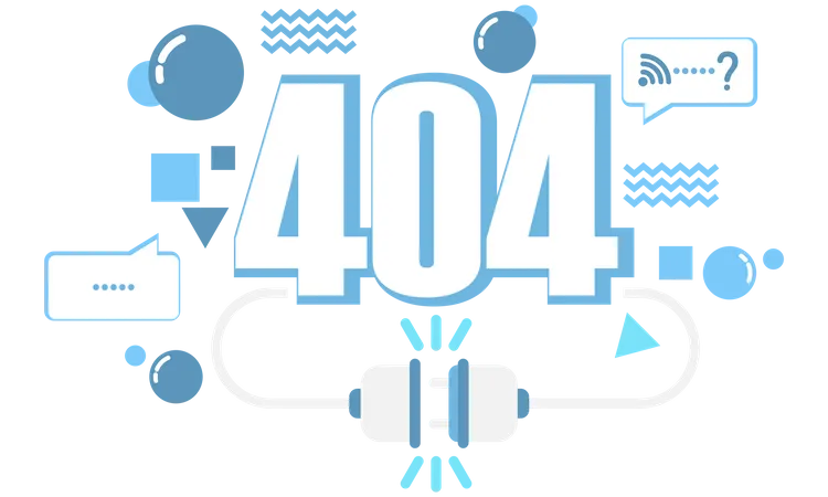 404 Verbindungsfehler  Illustration