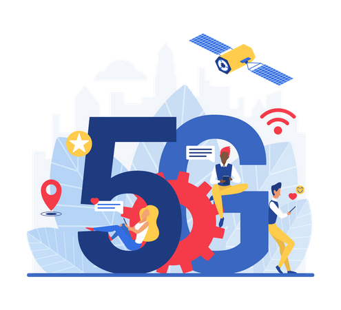 5 G Network  Illustration