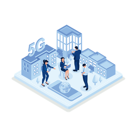 5g Technologie  Illustration