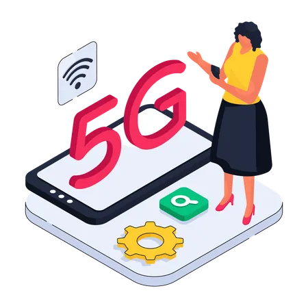 5 G Technology  Illustration