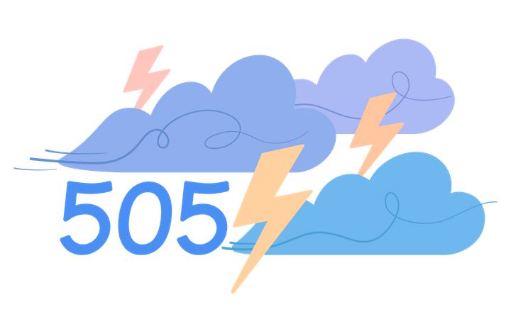 505 Error  Illustration