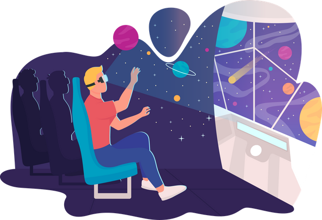 5d cinema experience  Illustration