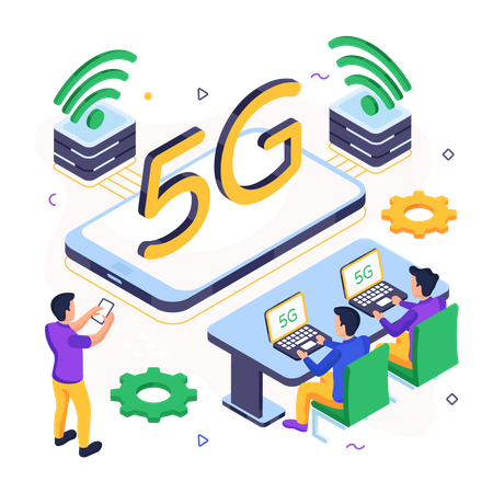 5g Network  Illustration