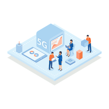 5G Network  Illustration