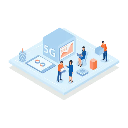 5G Network  Illustration