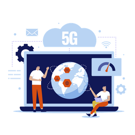 5G network  Illustration