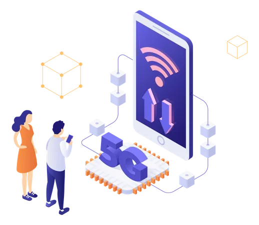 5G Network  Illustration