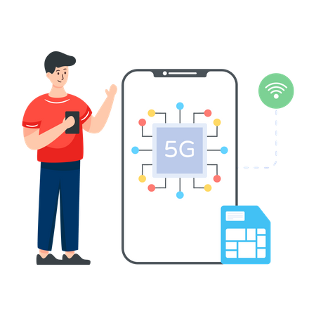 5g Network  Illustration