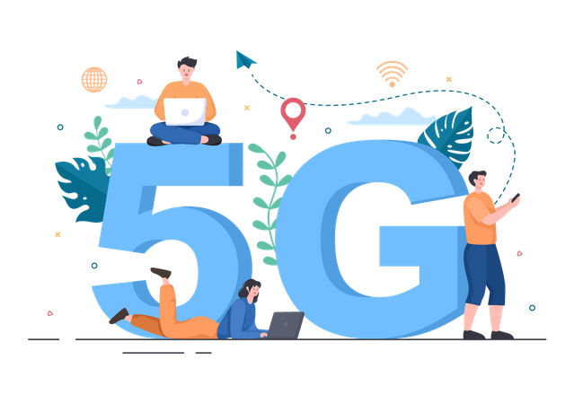 5G Network  Illustration