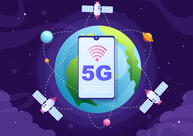 5G Network Technology Illustration