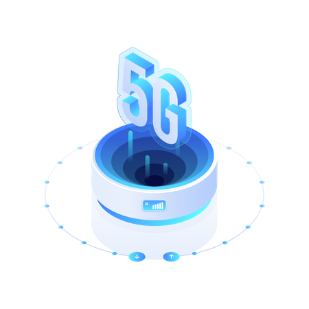 5g-Netzwerktechnologie  Illustration