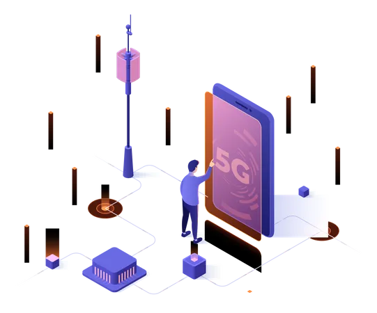 5G Service  Illustration