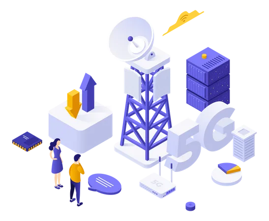 5G Service  Illustration