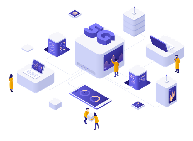 5G Signal  Illustration