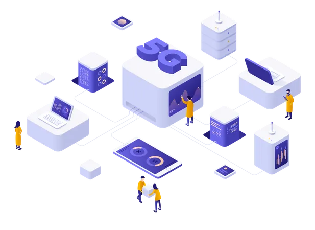 5G Signal  Illustration