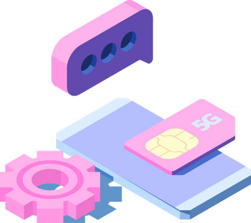 5G Sim  Illustration