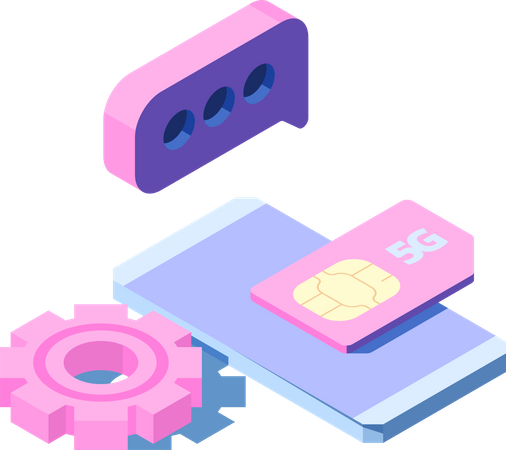 5g sim  Illustration