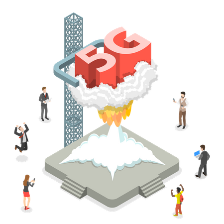 5G-Technologie  Illustration