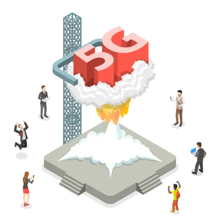 5G-Technologie  Illustration