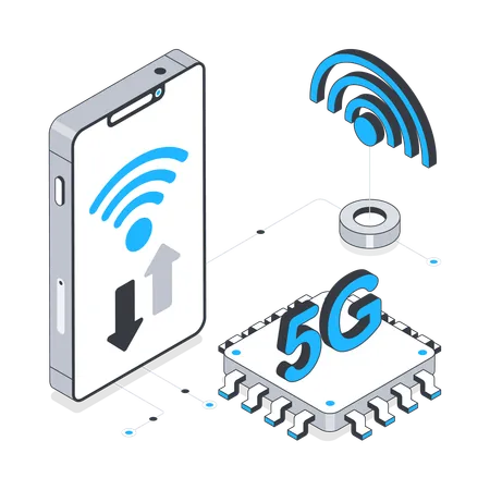 5G Technology  Illustration