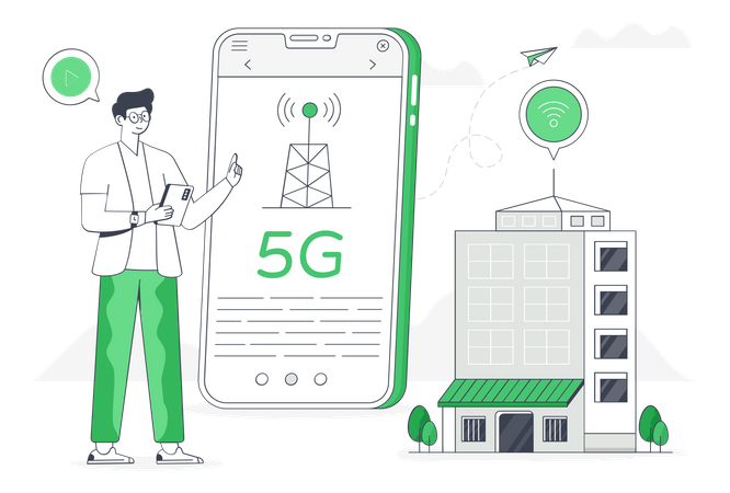 5G Technology  Illustration