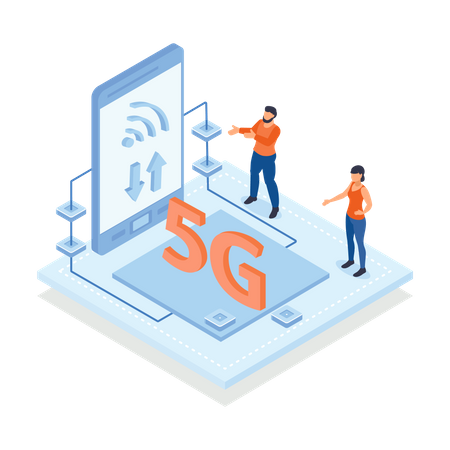 5G technology  Illustration