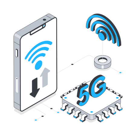 5G Technology  Illustration